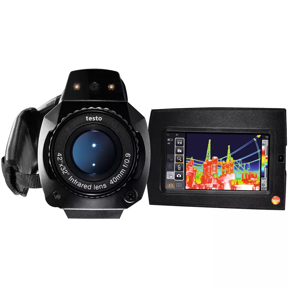 Testo Infrared Thermography Camera Case, SD card (2 GB), USB cable, carrying strap Included Components, TESTO890X5