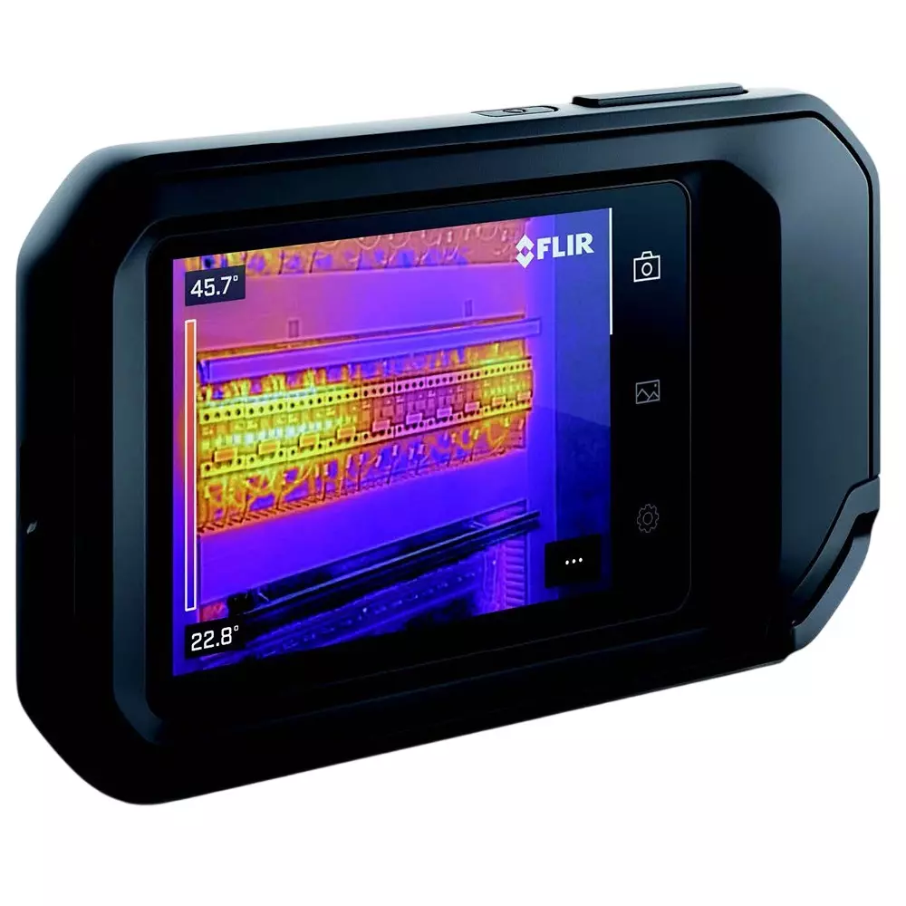 FLIR Infrared Thermography Camera Exam report: None Specifications ± 2°C or ± 2% Accuracy (Thermal image) 320 x240, C8