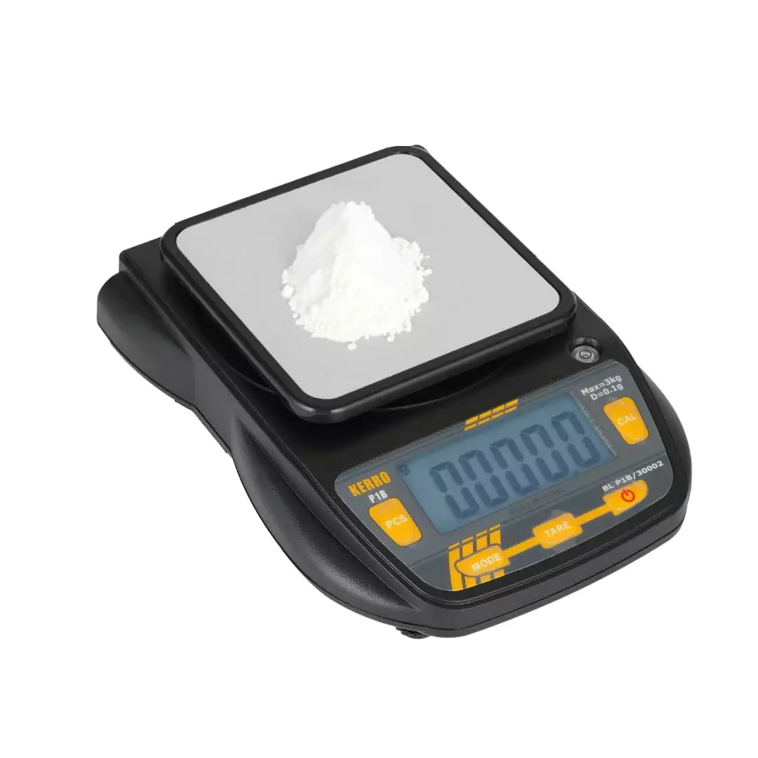 KERRO Digital Weighing Scale with 3 Kg Maximum Capacity and Outside Calibration, P-1B