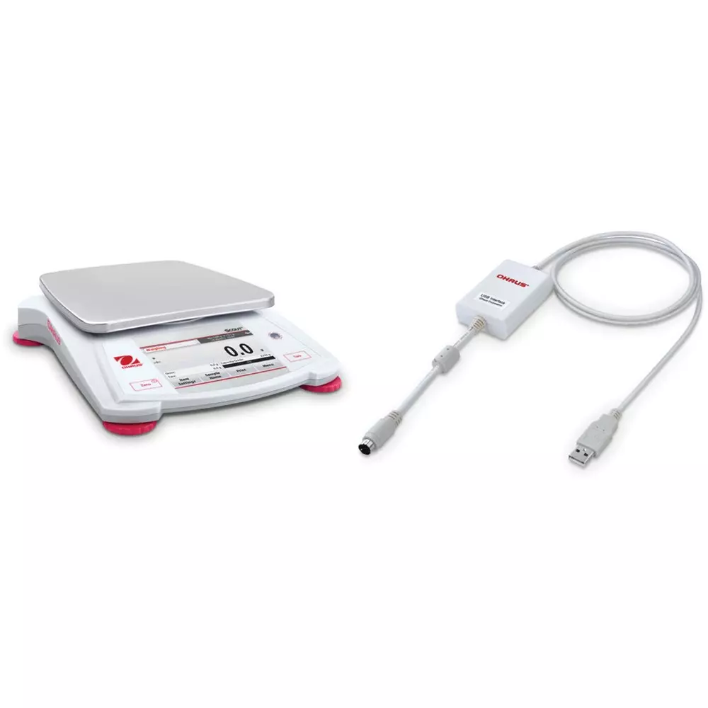 OHAUS Portable Balance 170x140 mm Weighing Pan Dimensions, STX621JP+30268984