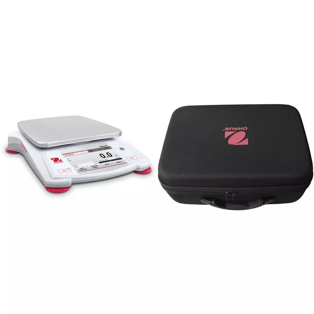 OHAUS Portable Balance 170x140 mm Weighing Pan Dimensions, STX621JP+30269021
