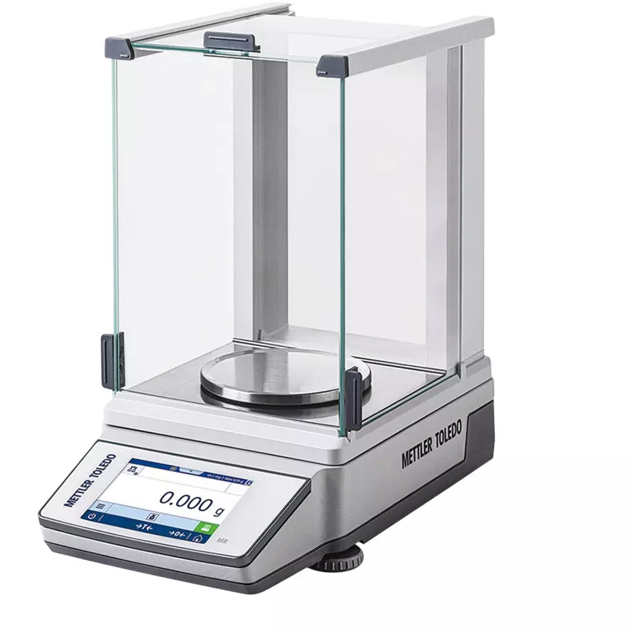 Mettler Toledo Top-Loading Balance 620 g Maximum Capacity 1 mg Minimum Reading 1.0 Stabilizing Time, MR603