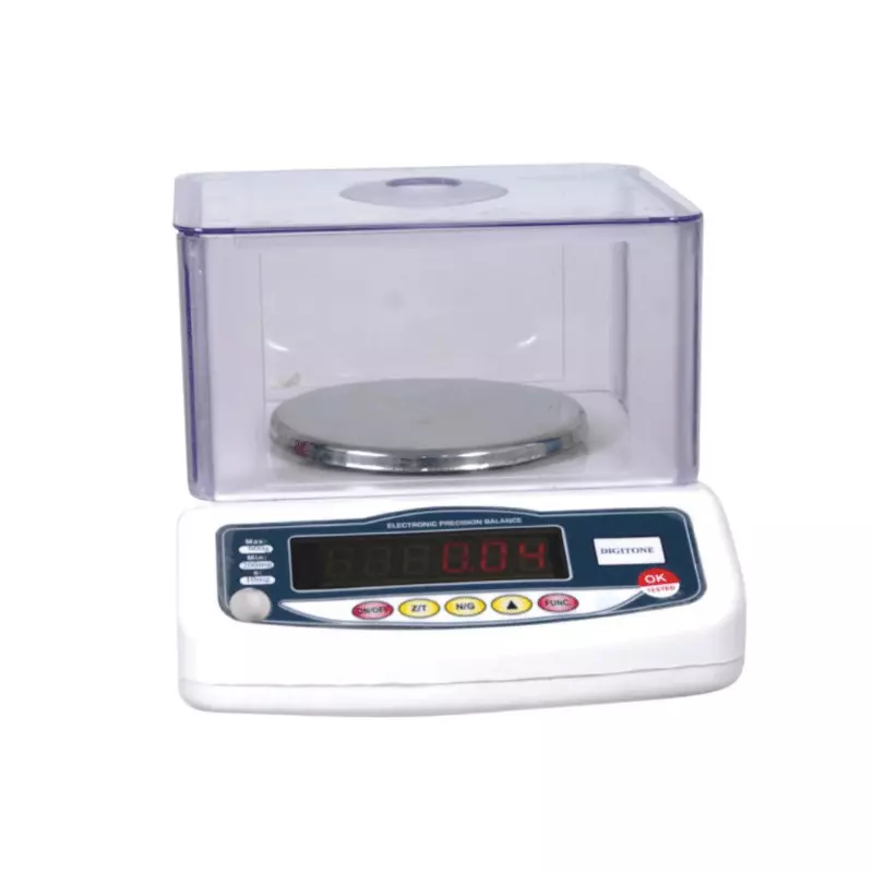 DIGITONE Jewellery Weighing Scale 120 mm Platform Size 1000 g Capacity Inbuilt Charger (40 hours) Battery Backup, DGJ 1K