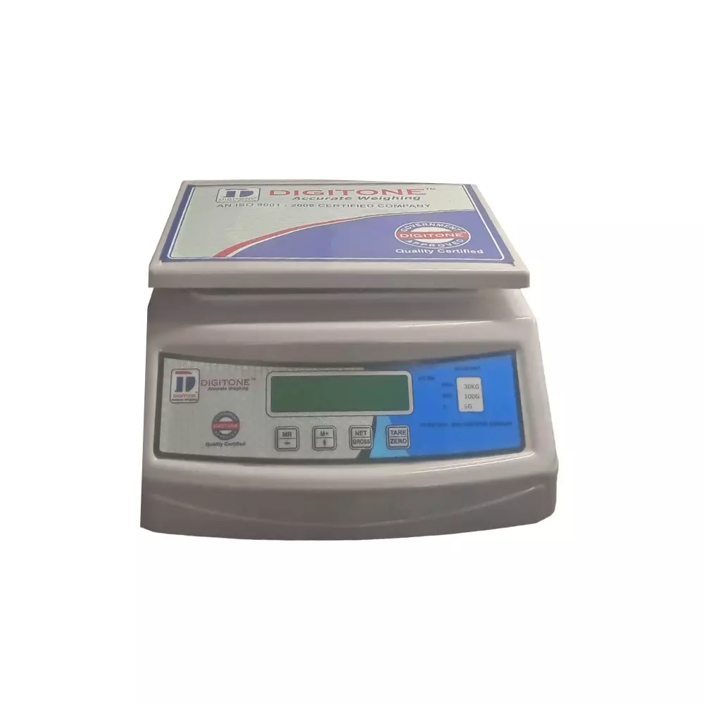 DIGITONE Rugged Weighing Scale 230 x 290 mm Platform Size 20 Kg Capacity 40 Hours Battery Backup, DGT 20 ABS REGULAR