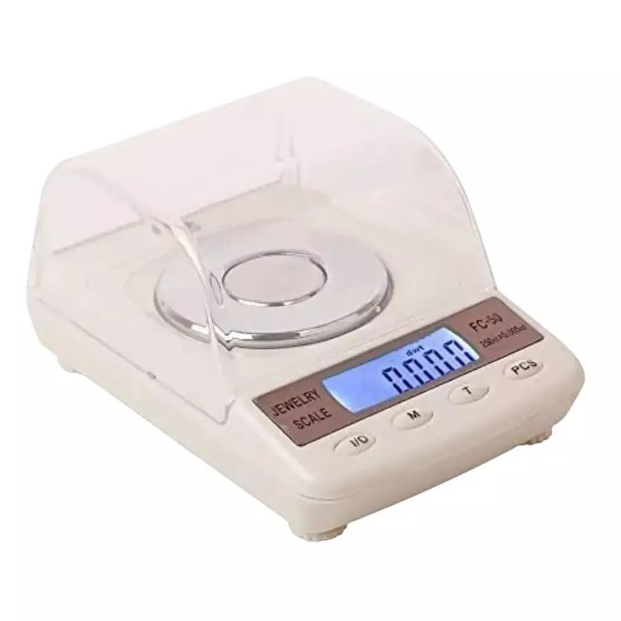 KERRO Weighing Scale with LCD Display, 50 g Max. Capacity and 0.001 g Resolution for Diamond, Gold & Jewellery