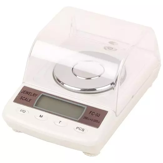 KERRO Weighing Scale with LCD Display, 50 g Max. Capacity and 0.001 g Resolution for Diamond, Gold & Jewellery