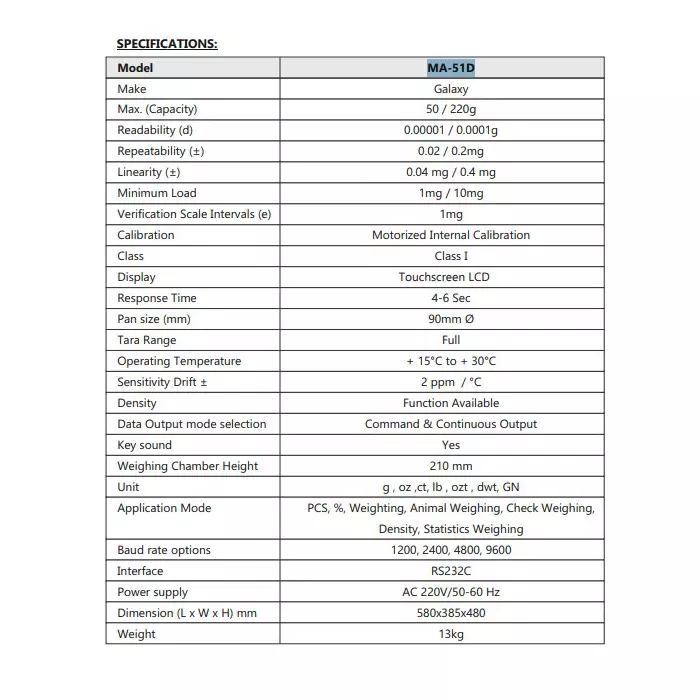 galaxy-semi-micro-analytical-balance-touchscreen-lcd-50-220-g-capacity-90-mm-pan-size-ma-51d