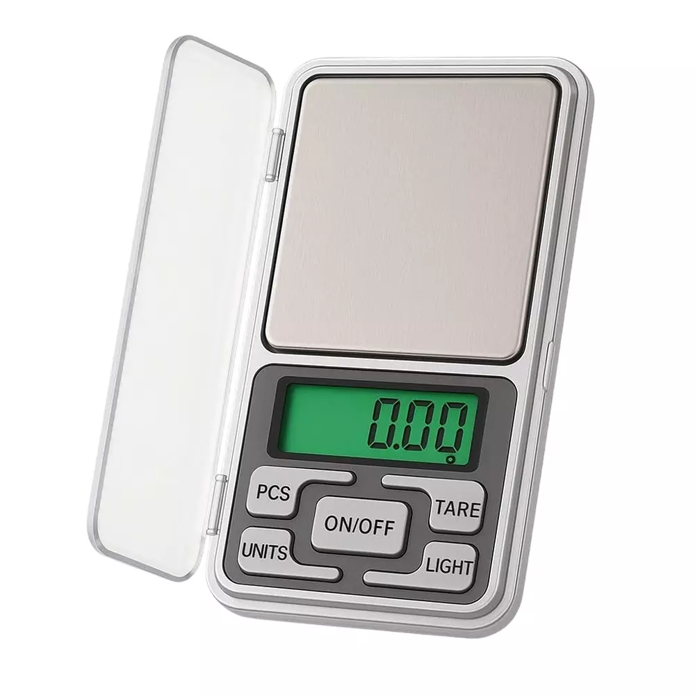 Atom Pocket Scale Silver 500 g Capacity and 0.01 g Accuracy, A100
