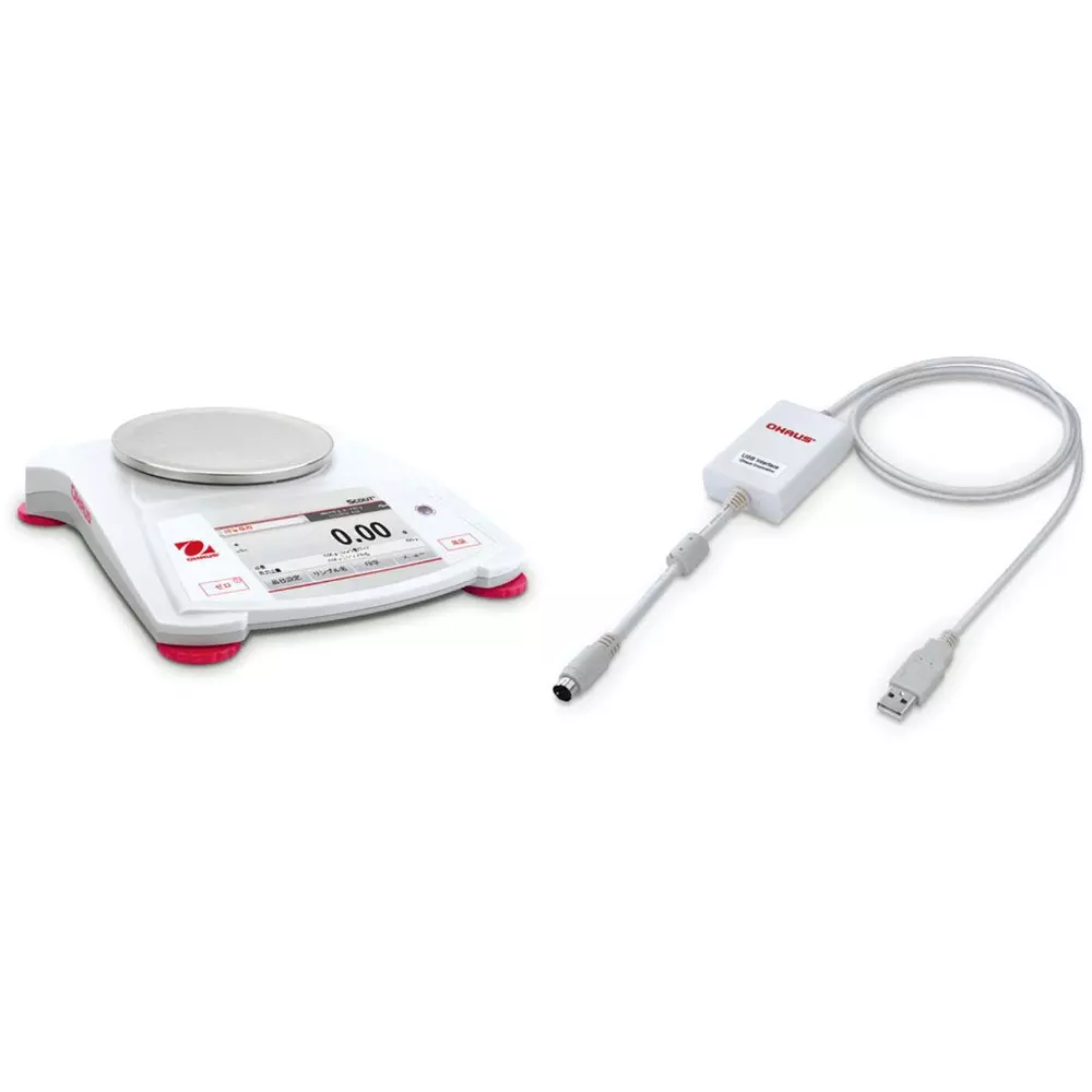 OHAUS Portable Balance Grams, carats, custom Measurement Type, Carrying case: Sold separately, Display, STX622JP+30268984