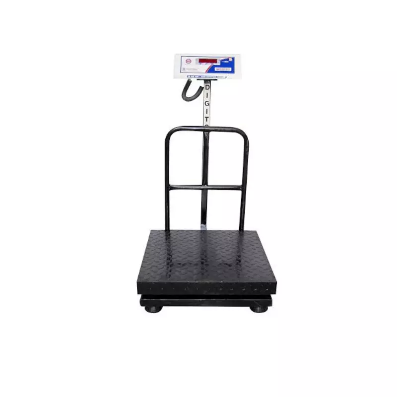 DIGITONE Reliable Platform Weighing Scale 600 x 600 mm Platform Size 300 Kg Capacity 40 Hours Battery Backup, DGP300 M/S