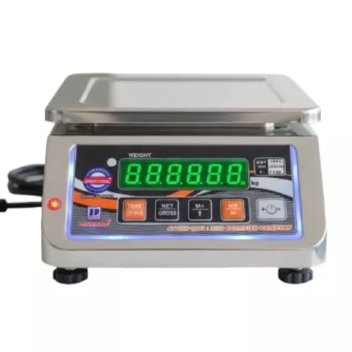 DIGITONE Mini Table Top Weighing Scale 0.2 g Accuracy 175x220 mm Platter Size 10 Kg Capacity for Shops, Warehouse & Industrial Use, DGT 10/0.2 S/S MINI