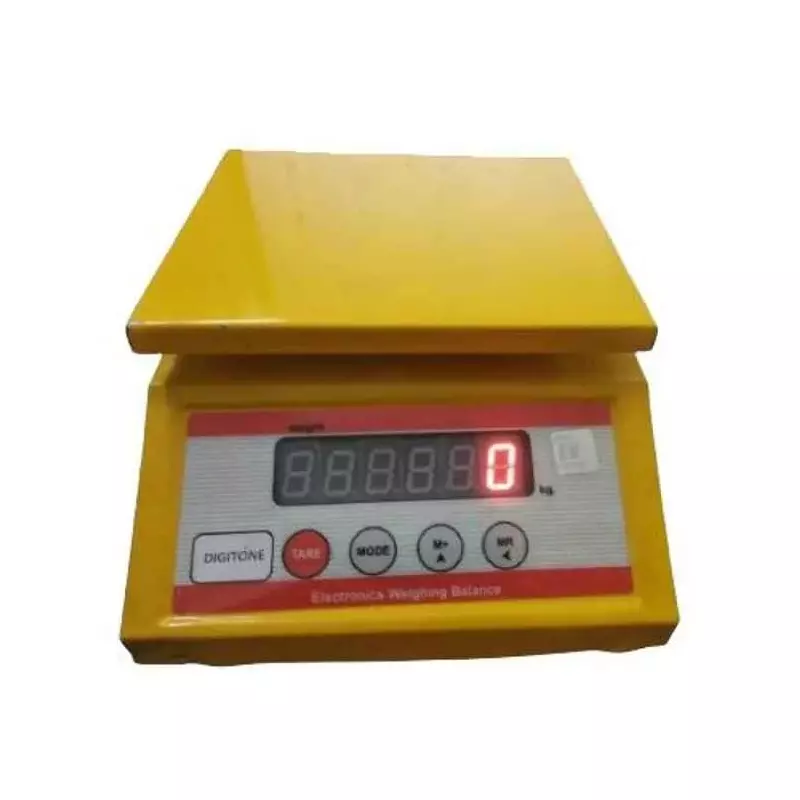 DIGITONE Digital Weighing Scale 140 x 155 mm Platform Size 10 Kg Capacity 40 Hours Battery Backup, DGT MICRO 10