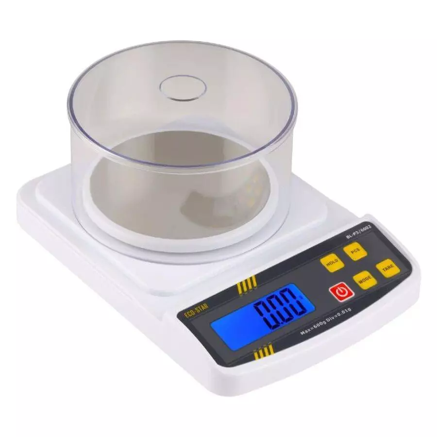 Kerro Digital Weighing Scale with 600 g Maximum Capacity and 0.01 g Accuracy, White, BL-P3-6002g