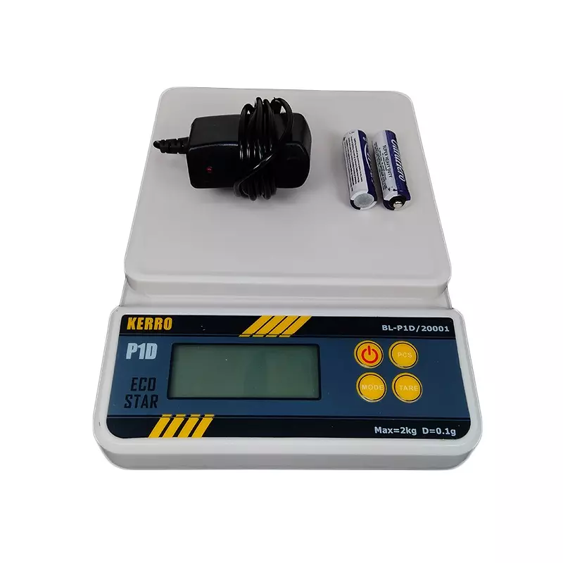 KERRO Digital Weighing Scale with LCD Display, 2 Kg Maximum Capacity and 0.1 g Resolution, BL-20001/P1D