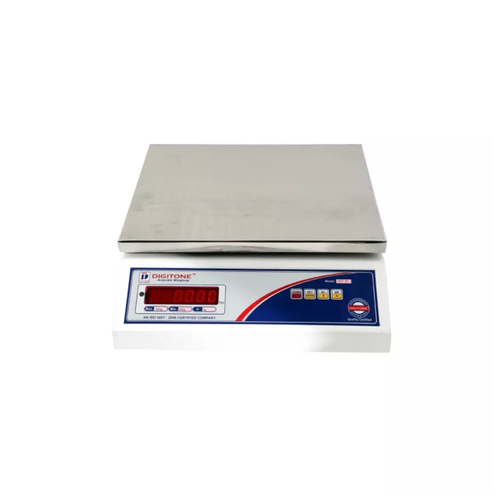 DIGITONE Compact Precision Weighing Scale 175x225 mm Platform Size 20 Kg Capacity 40 Hours Battery Backup, DGT 20 S/S MIN