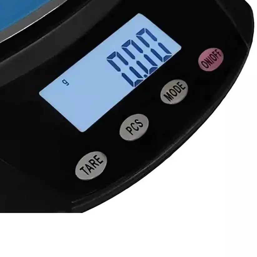 KERRO Weighing Scale Black Color with 6 Kg Maximum Capacity and 0.1 g Resolution, BL-460