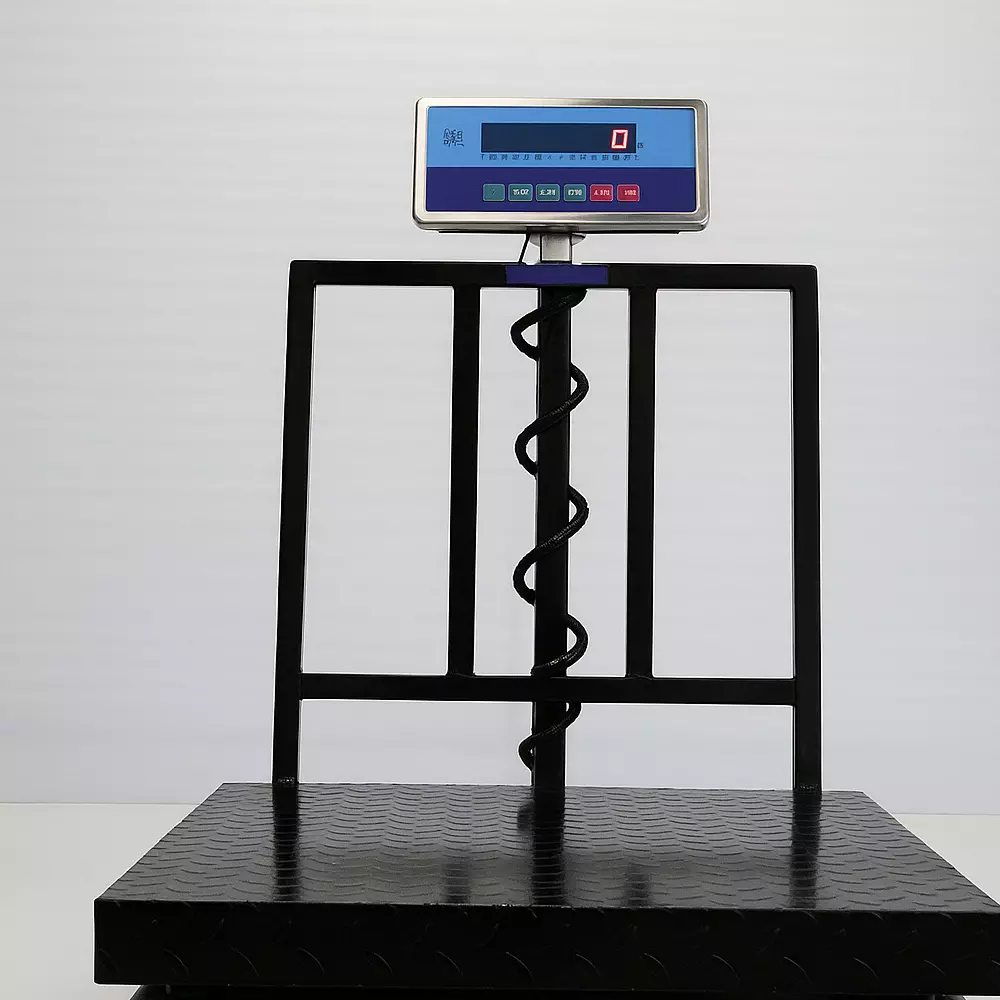 National Electronic Platform Weighing Machine 50 gm/100 gm Accuracy LED Display 1 Ton (1000 Kg) Weight Capacity Mild Steel for Industrial Use, National-HDAF-1T