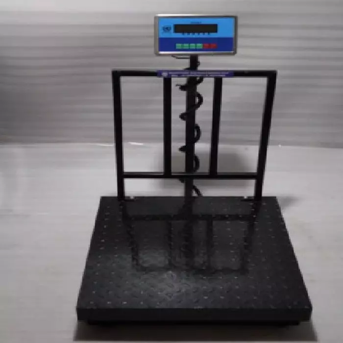 National Electronic Platform Weighing Machine 50 gm/100 gm Accuracy LED Display 1 Ton (1000 Kg) Weight Capacity Mild Steel for Industrial Use, National-HDAF-1T