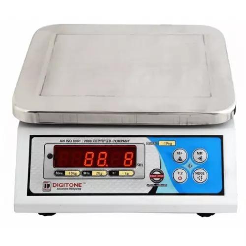 DIGITONE Nano Table Top Weighing Scale 1 g Accuracy 175x220 mm Platter Size 10 Kg Capacity for Shops, Warehouse & Industrial Use, DGT 10/1 NANO