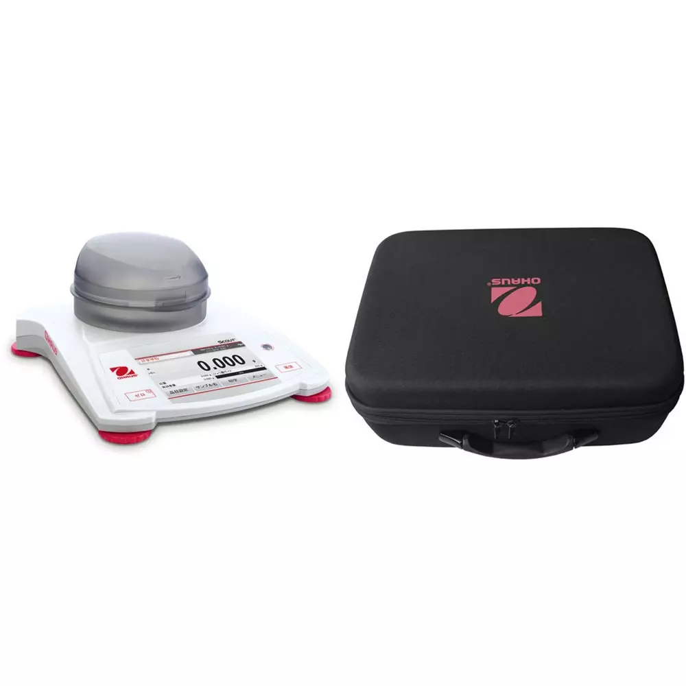 OHAUS Portable Balance Milligrams, grams, carats, custom Measurement Type, Carrying case: Sold separately, STX123JP+30269021