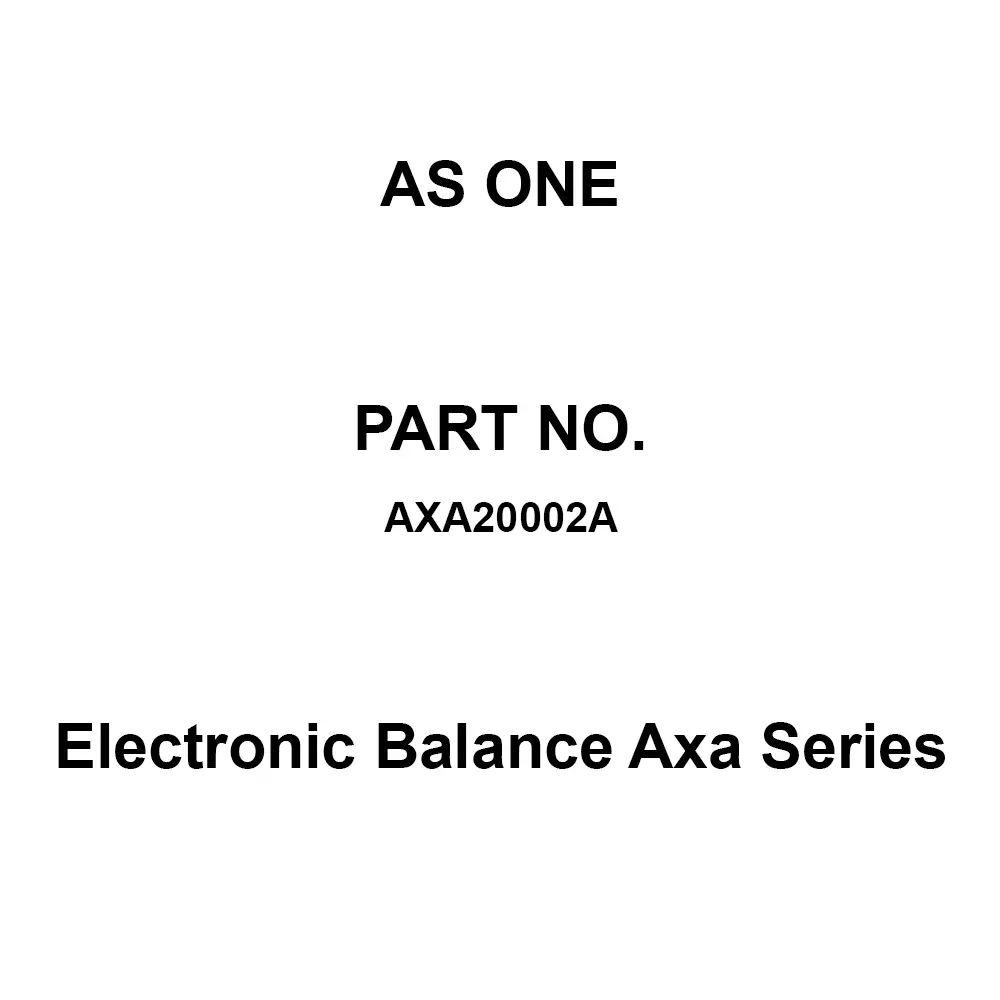 AS ONE Electronic Balance Axa Series 219x293x176.5 mm, AXA20002A