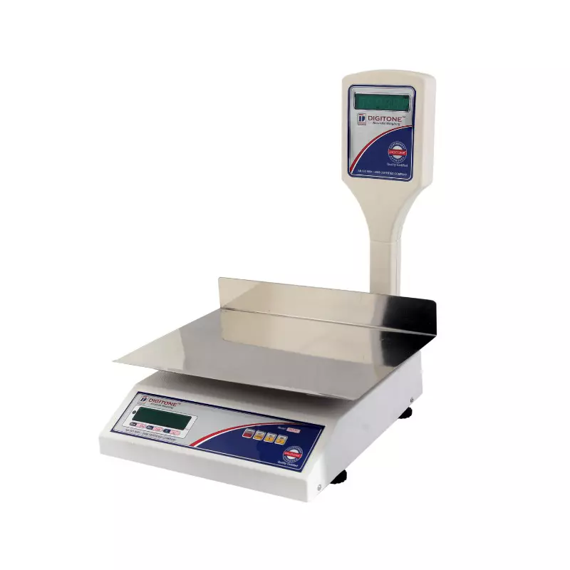 DIGITONE Dgt 30 Pole M/S Weighing Scale 260 x 370 mm Platform Size 1 - 30 Kg Capacity 40 Hours Battery Backup