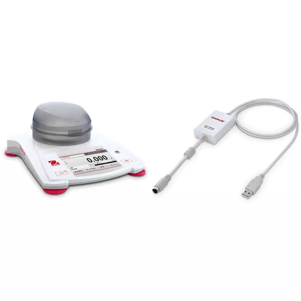 OHAUS Portable Balance Milligrams, grams, carats, custom Measurement Type, Carrying case: Sold separately, STX223JP+30268984