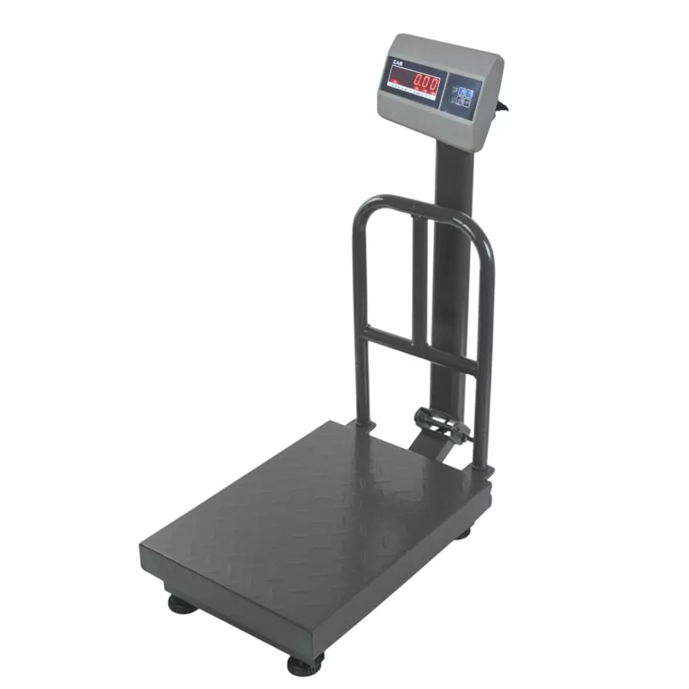 CAS Electronic Platform Weighing Scale Mild Steel 100 Kg Weighing Capacity 10 g Accuracy