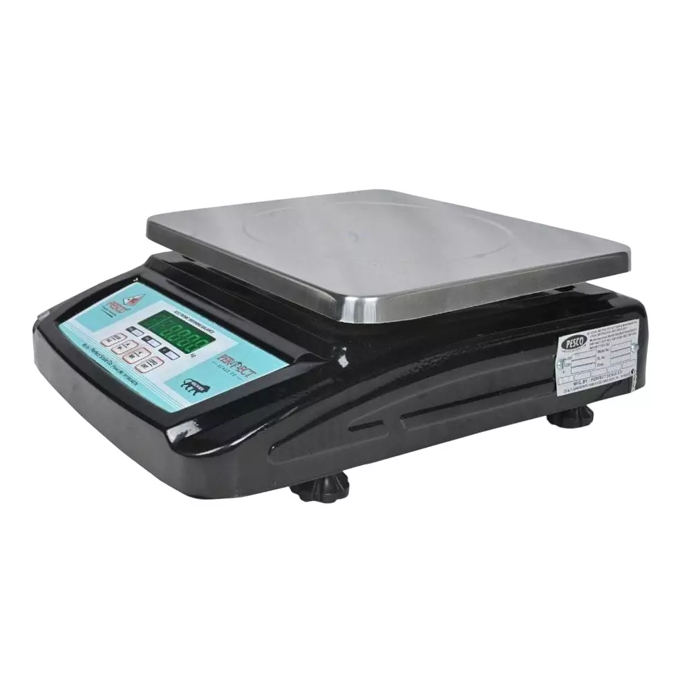 PESCO Digital Weighing Scale Table Top Type 50 Kg Weighing Capacity 240x290 mm Platform Size, TTS-DS-SS-P-50