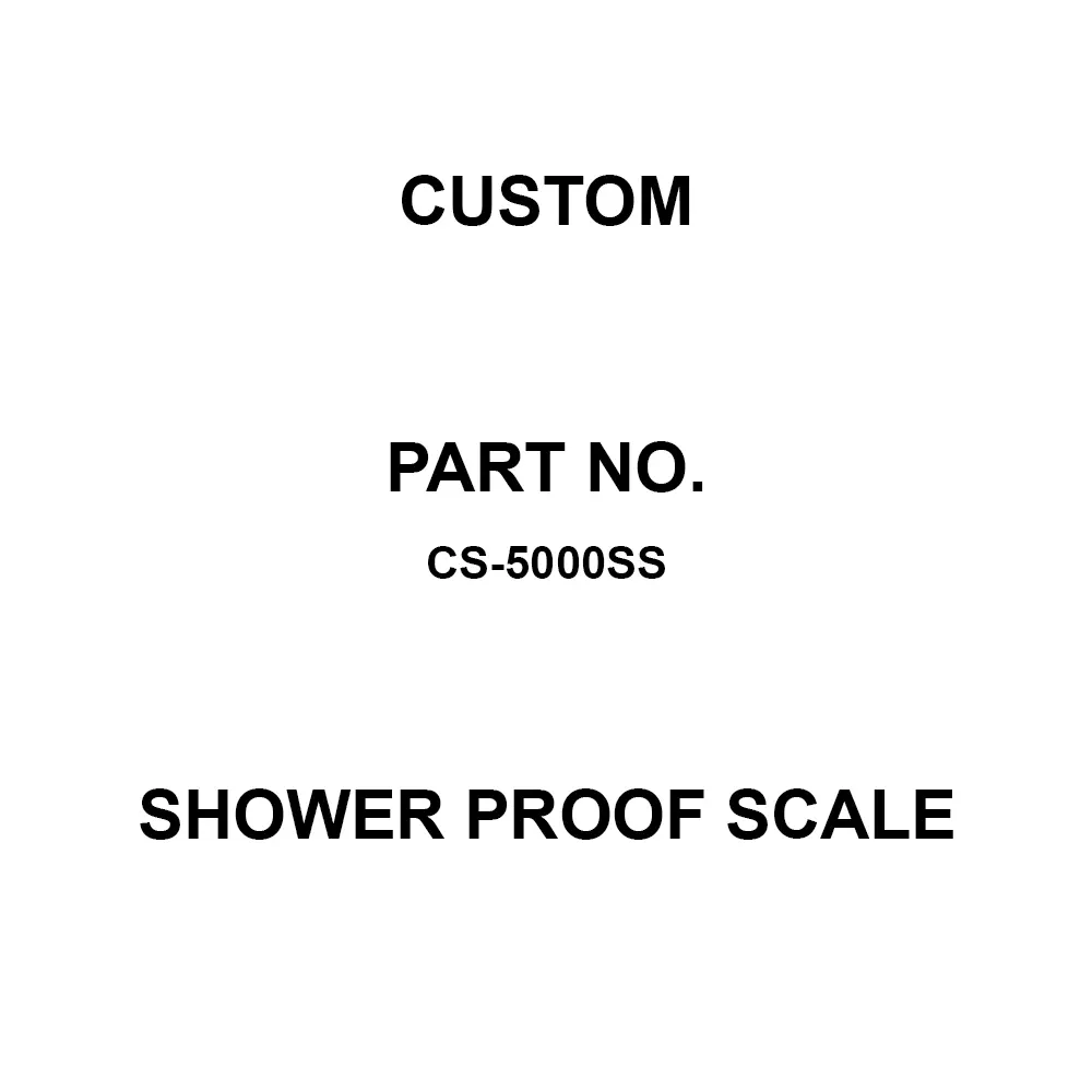 CUSTOM Shower Proof Scale - Accuracy 5 Kg Maximum Capacity - Scale Type, CS-5000SS