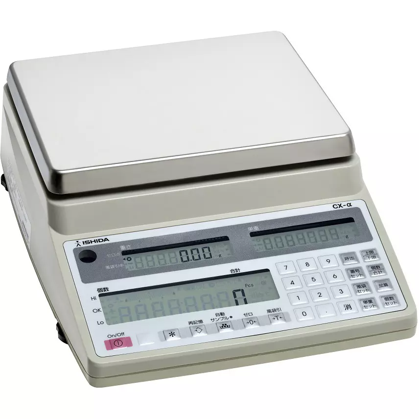 Ishida Digital Counting Scale 1500 g Maximum Capacity Area of use: M9 Classification, CX-α 1500-M9