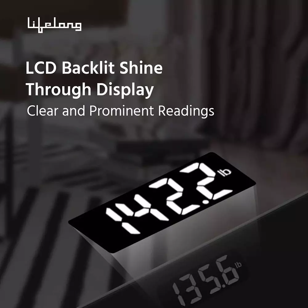 Lifelong Rajsthan Culture Weighing Scale LCD 180 Kg Capacity Ergonomic Design Multicolor Tempered Glass, LLWS63