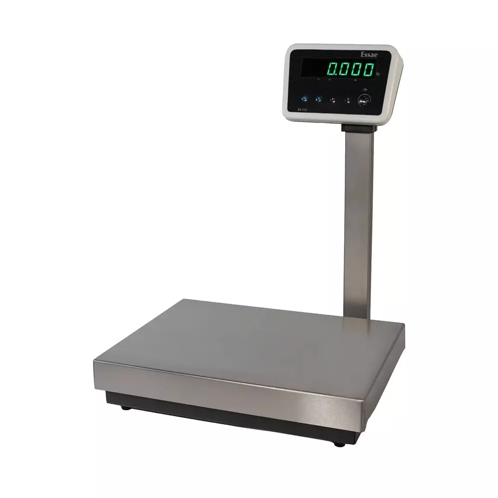 Essae Digital Weighing Scale 30 Kg Weighing Capacity 5 g Accuracy 360x280x42 mm Platform Size with 7-Segment Pole LED Display, DS-515N