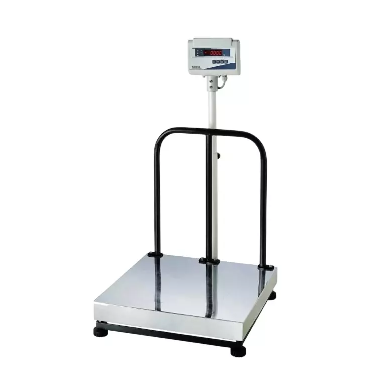 Gill 200 Kg Capacity Platform Weighing Scale with 10/20 g Accuracy and 500 mm x 500 mm Stainless Steel Pan, G-PS-200
