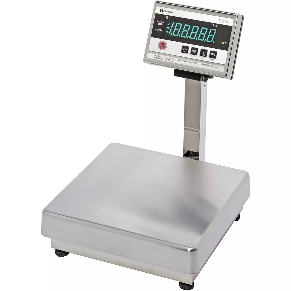 Ishida Digital Platform Scale AC 100 V±10 % Input Power 30 Kg Maximum Capacity, IWX-30S-M7