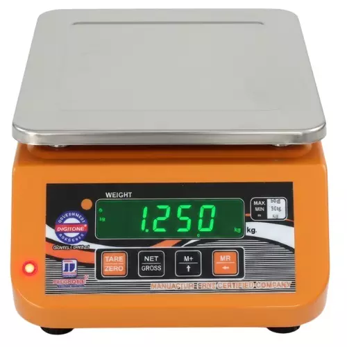DIGITONE Table Top Weighing Scale Orange 10 Kg Weighing Capacity 0.5 g Accuracy