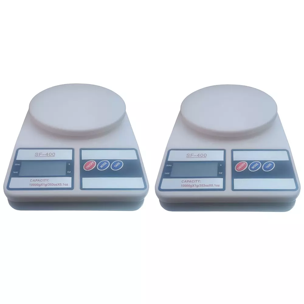 BMD Technologies Digital Kitchen Weighing Machine 10 Kg Capacity Plastic Body Փ140 mm, BMD/20261002-2 (Pack of 2 Pcs)