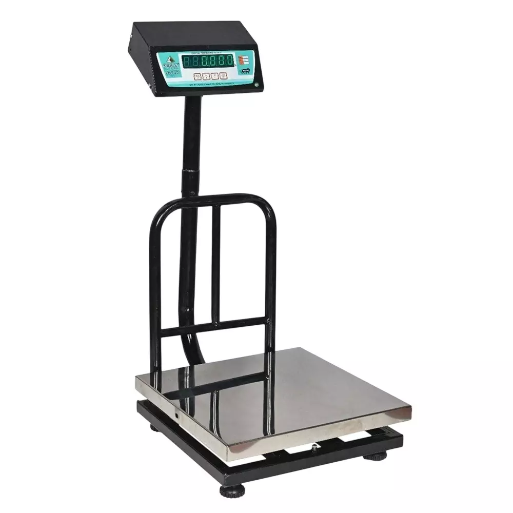PESCO Digital Weighing Scale Platform Type 100 Kg Weighing Capacity 400x400 mm Platform Size, PS-D-P-SS-100