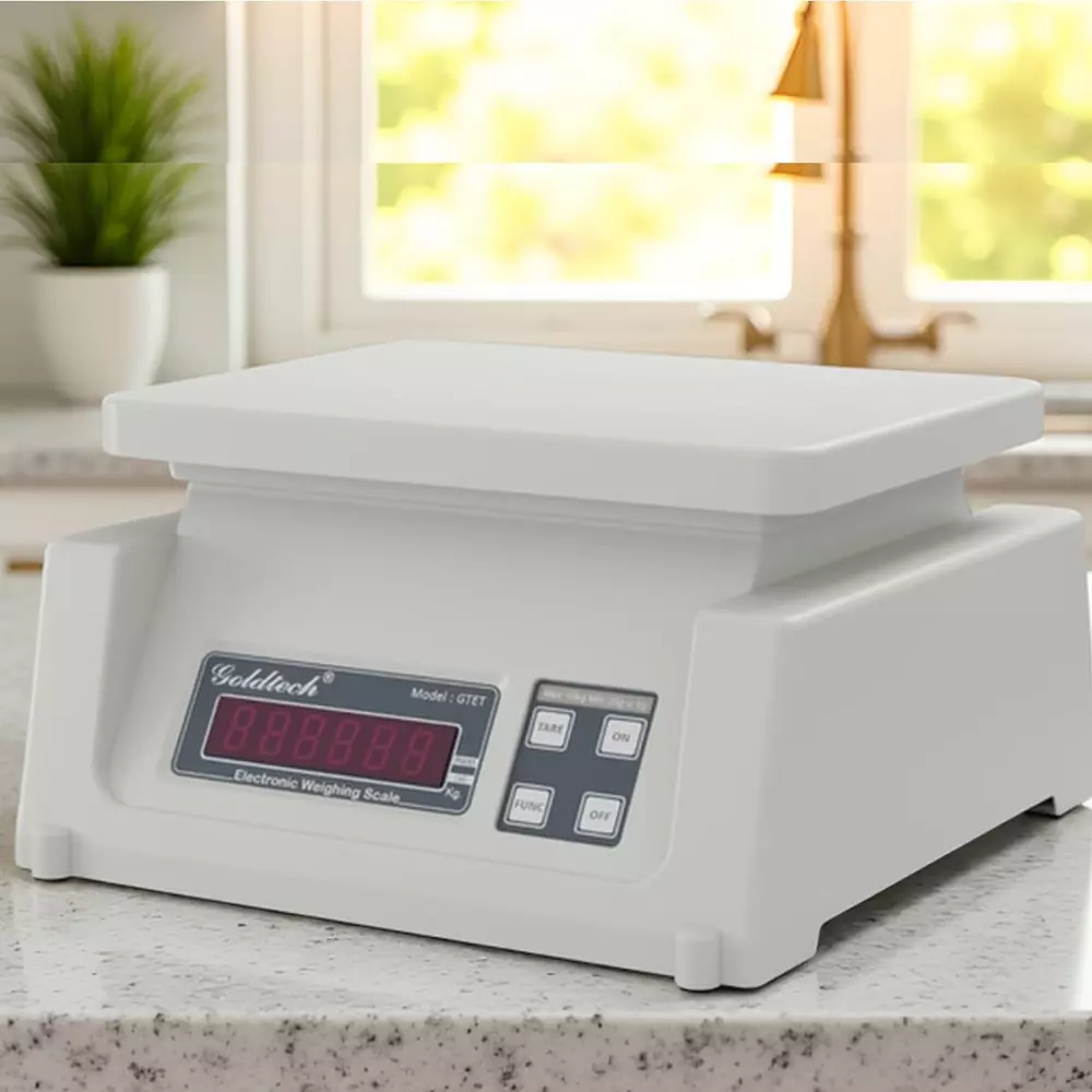 Goldtech Digital Counter Weighing Scale 30 Kg Max. Weight Capacity LED Display, GTET