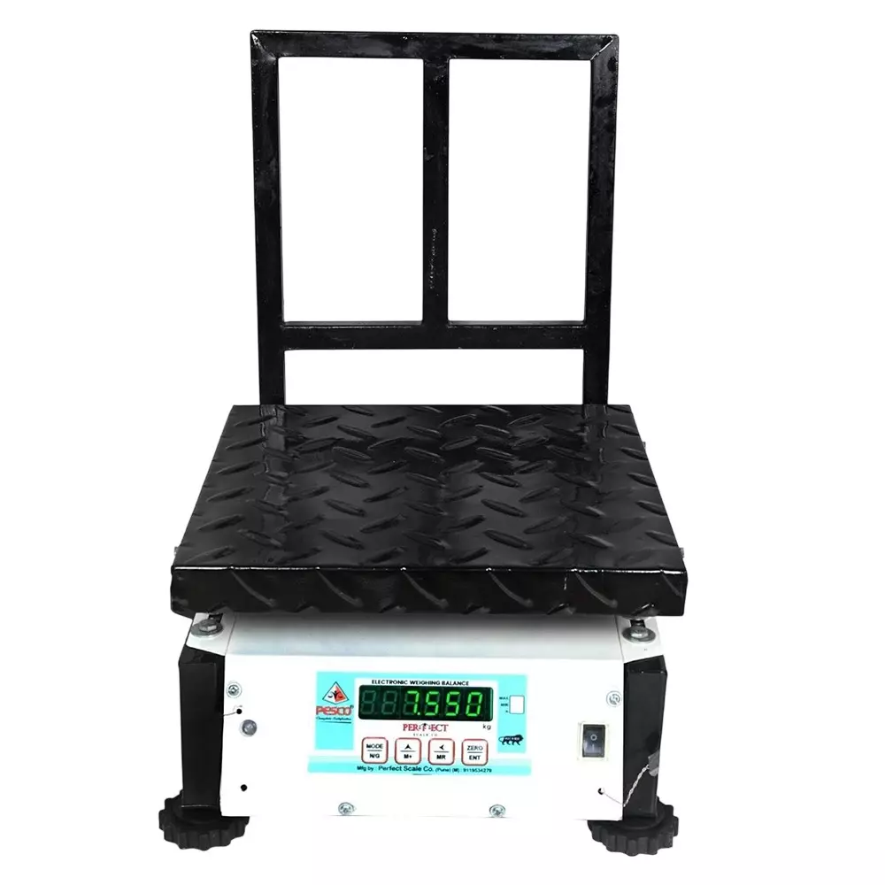 PESCO Digital Weighing Scale Bench Type 100 Kg Weighing Capacity 300x300 mm Platform Size, BS-D-P-CH-100