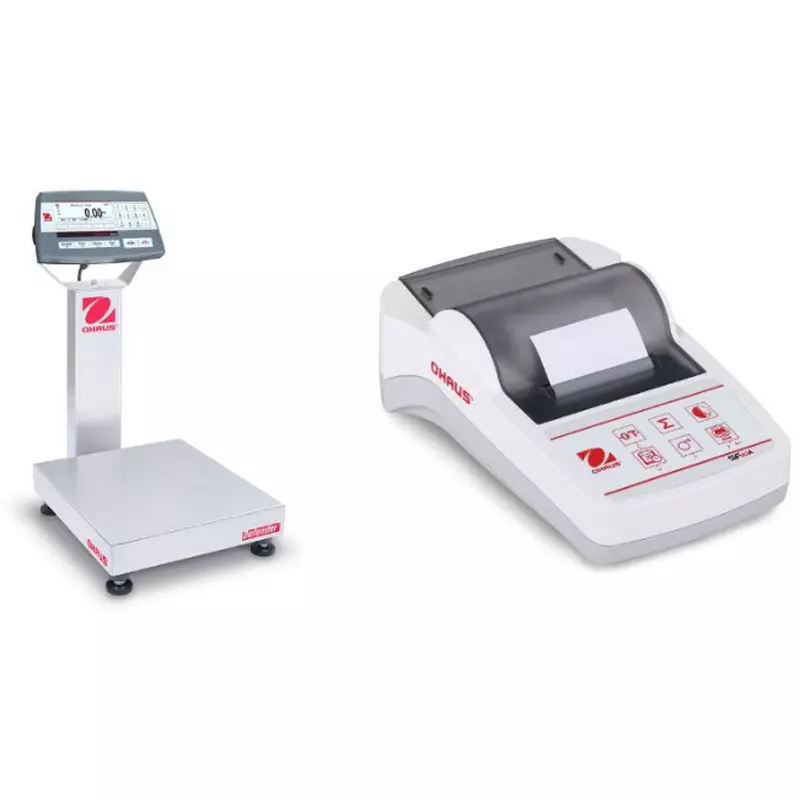 OHAUS Platform Scale 305x355 mm Weighing Pan Dimensions, D52P60RTDR1JP+SF40A