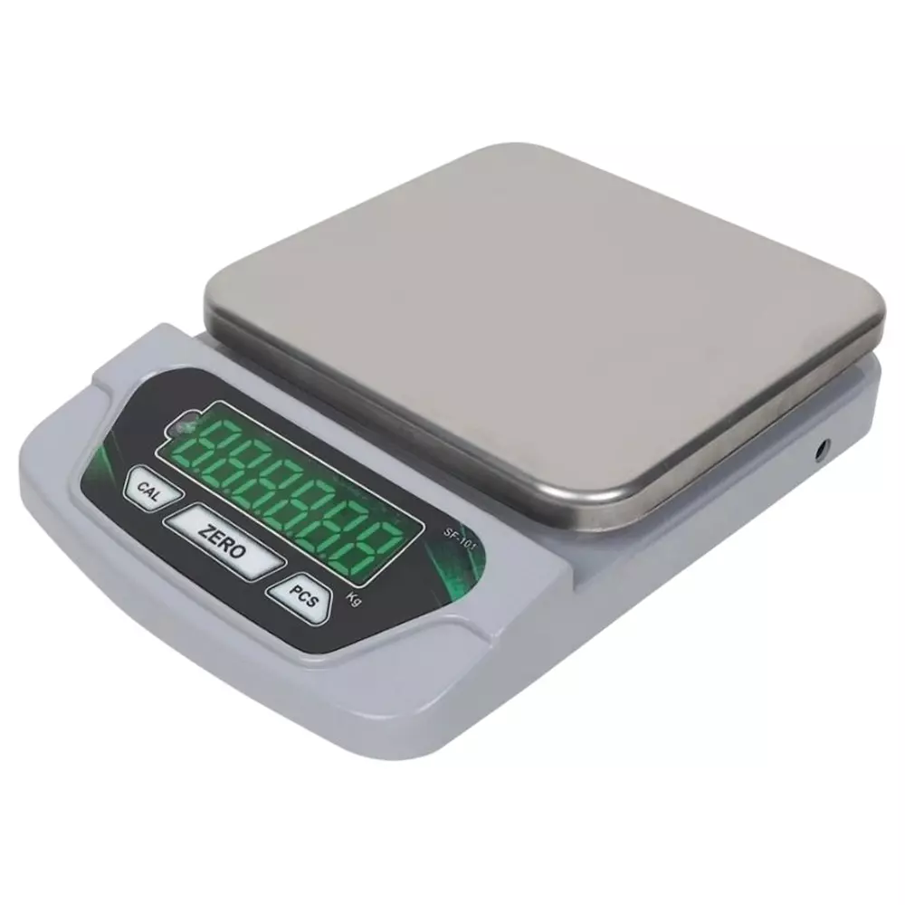 Virgo Digital Weighing Scale 10 Kg to 2 g Capacity and Inbuilt Lithium Ion Battery, SF-101