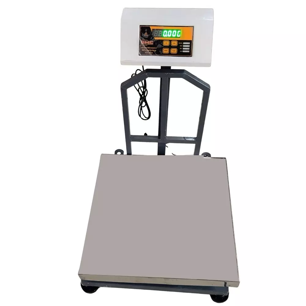 BMD Technologies Platform Weighing Machine 300 Kg Capacity Stainless Steel Pan 500x500 mm, BMD/20261009