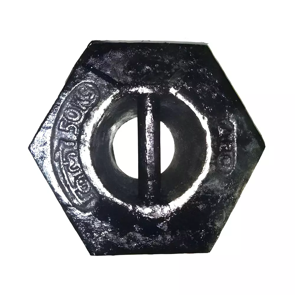 ACZET Cast Iron Single Weight 50 Kg with Legal Metrology Stamping Certificate, NABL 17025 Accreditation Laboratories