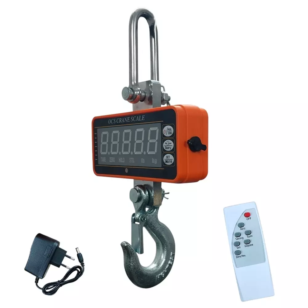 Voltz Mini Crane Hanging Scale with Remote Control, 1 Ton Capacity and Digital LED Display