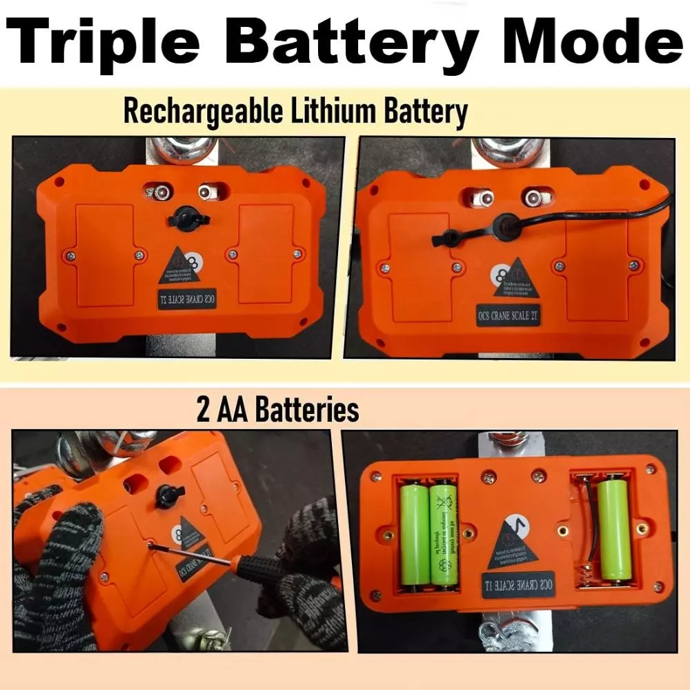 Voltz Mini Crane Hanging Scale with Remote Control, 1 Ton Capacity and Digital LED Display