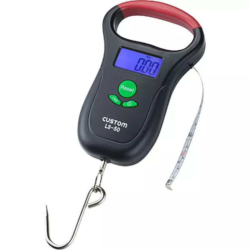 CUSTOM Hanging Scale 2 xAAA batteries Power Supply Instruction manual Included Components 50 Kg Maximum Capacity, LS-50