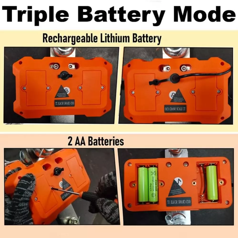 Voltz Mini Crane Hanging Scale with Remote Control, 3 Ton Capacity and Digital LED Display