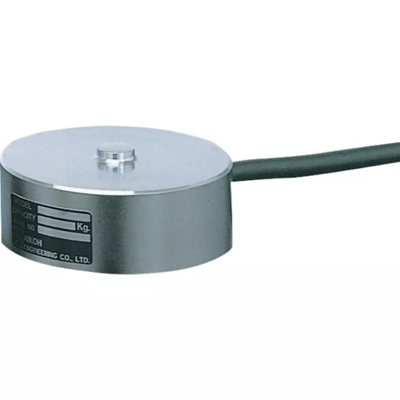 Aikoh Engineering Compression Load Cell 0.1 %R.O. Repeatability 10 kN Rated Capacity 2 mV/V±0.5 % Rated Output, DCD-1T