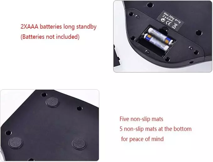 KERRO Weighing Scale with LCD Display, 30 Kg Maximum Capacity and 1 g Resolution, P2B